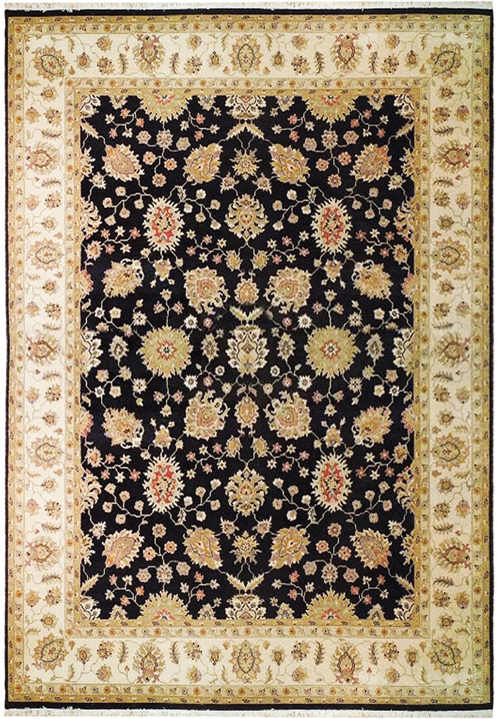 Handmade 9 x 12 Black Beige Gold Chobi Rug Vegetable Dyed India: Handmade 9 x 12 Black Beige Gold Chobi Rug Vegetable Dyed India Free continental US Shipping Enhance your home with this exquisite 9 x 12 Natural Black, Beige, and Gold Vegetable Dyed Chobi Rug. This