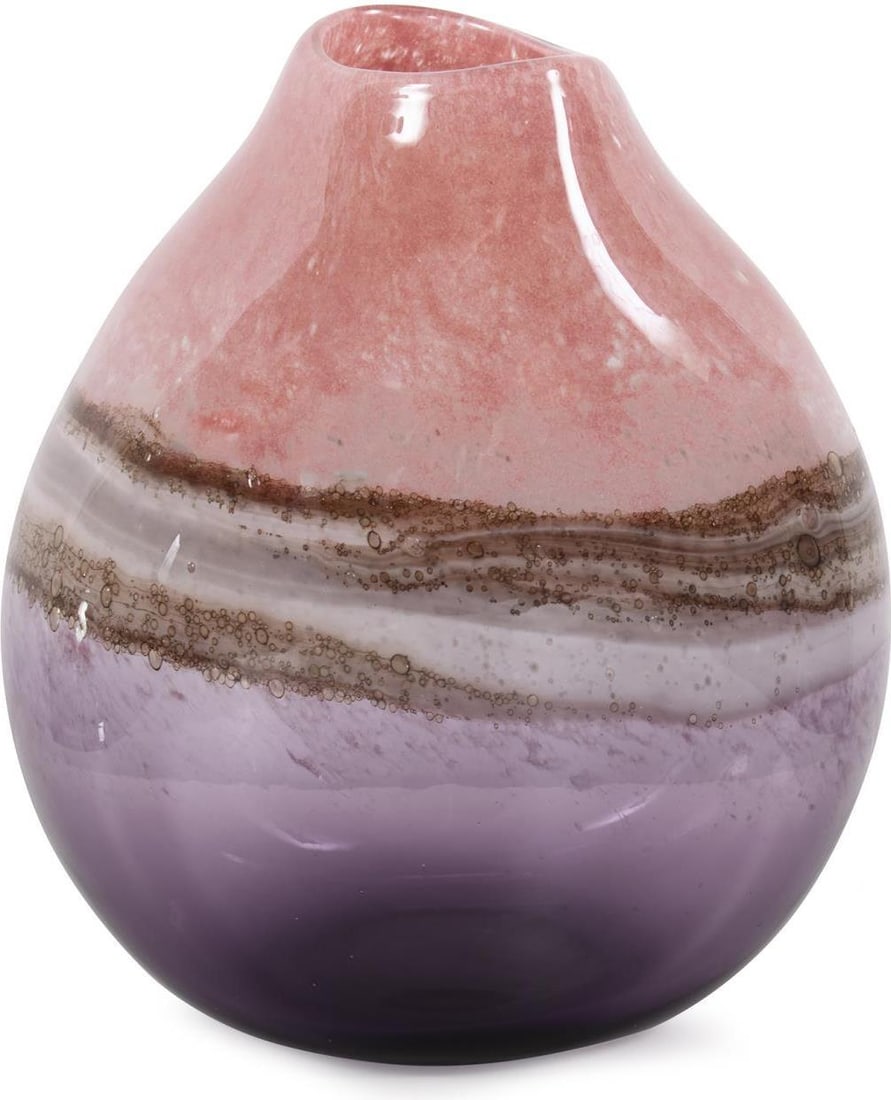 Howard Elliott Elsa Violet Ceramic Glass Vase 10.25H (1 of 9)