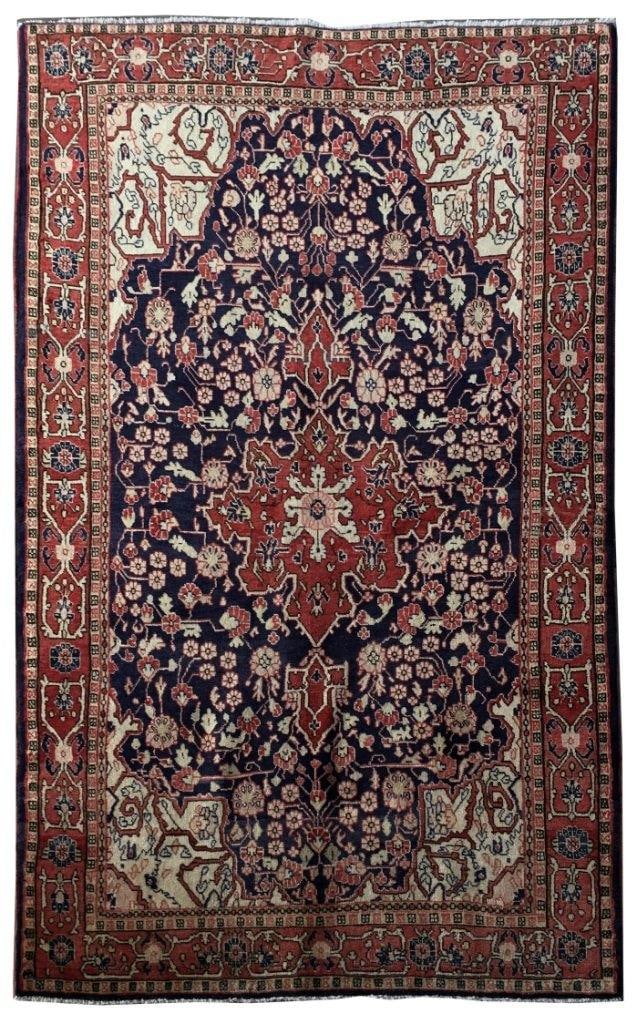 Red Persian Malayer Handwoven Wool Rug 4'3 x 6'11 Intricate Pattern: Red Persian Malayer Handwoven Wool Rug 4'3 x 6'11 Intricate Pattern Free continental US Shipping Discover the elegance of the 4' x 7' Red Persian Malayer Rug, a handcrafted masterpiece that showcases