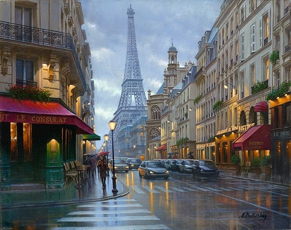 Alexei Butirskiy Bistro La Tour Limited Edition Signed Giclee Canvas 30 x 24: Alexei Butirskiy Bistro La Tour Limited Edition Signed Giclee Canvas 30 x 24 Experience the captivating essence of Alexei Butirskiy's artistry with this limited edition giclee on canvas, titled "Bistr