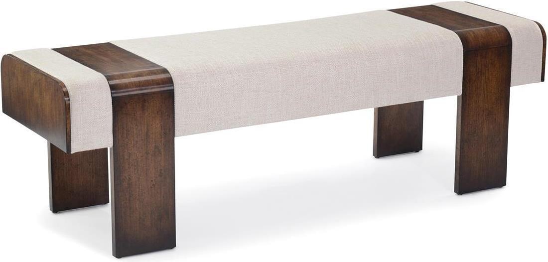 John-Richard Mid-Century Sable Bench Figured Eucalyptus (1 of 3)