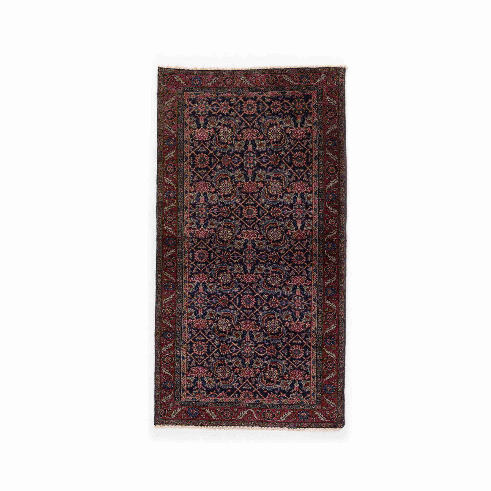 Authentic Handmade Kayseri Wool on Cotton Carpet 37.8 x 70.9: Authentic Handmade Kayseri Wool on Cotton Carpet 37.8 x 70.9 This authentic handmade Kayseri carpet showcases exquisite craftsmanship, featuring a beautiful blend of wool on cotton. Originating from K