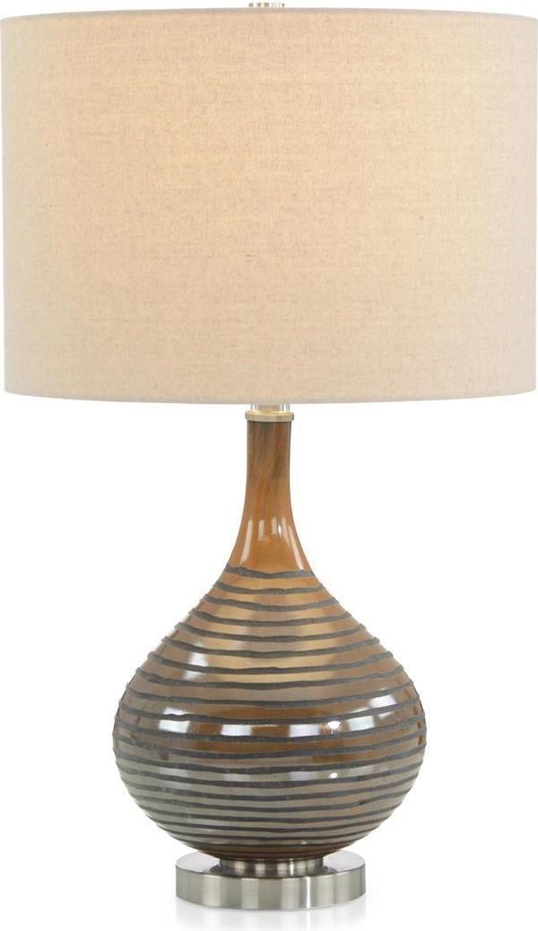 John-Richard Traditional Chestnut Brown Table Lamp 27.5H Transitional Style (1 of 2)