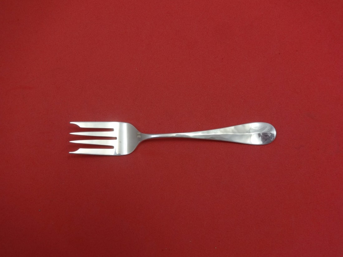 Old Newbury Crafters Classic English Sterling Silver Salad Fork 4-Tine: Old Newbury Crafters Classic English Sterling Silver Salad Fork 4-Tine This exquisite salad fork features a 4-tine design in the Classic English pattern by Old Newbury Crafters. Crafted from high-qual