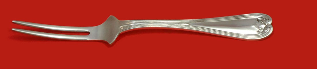 Tiffany & Co Colonial Sterling Silver Custom Spinach Fork 6 3/4": Tiffany & Co Colonial Sterling Silver Custom Spinach Fork 6 3/4" This exquisite serving fork is a custom-made piece from Tiffany & Co., featuring the elegant Colonial pattern. Crafted from high-qualit