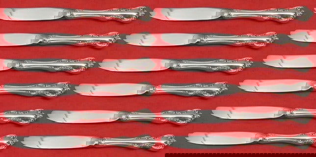 Towle Debussy Sterling Silver Butter Spreaders Set of 12 Modern 6.5 Inch: Towle Debussy Sterling Silver Butter Spreaders Set of 12 Modern 6.5 Inch Enhance your dining experience with this elegant set of 12 butter spreaders from the Debussy pattern by Towle. Each spreader fe