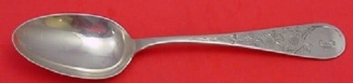 Gorham Marigold Sterling Silver Serving Spoon 8.5 Bright-Cut: Gorham Marigold Sterling Silver Serving Spoon 8.5 Bright-Cut This exquisite serving spoon, crafted in the Marigold pattern by Gorham, showcases the intricate bright-cut design typical of the 1850-1899