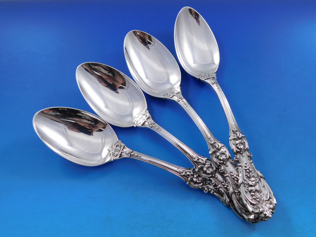 Reed & Barton Francis I Sterling Silver Serving Spoon Set of 4: Reed & Barton Francis I Sterling Silver Serving Spoon Set of 4 This exquisite set of four serving spoons is crafted from high-quality sterling silver and features the elegant Francis I pattern by Reed