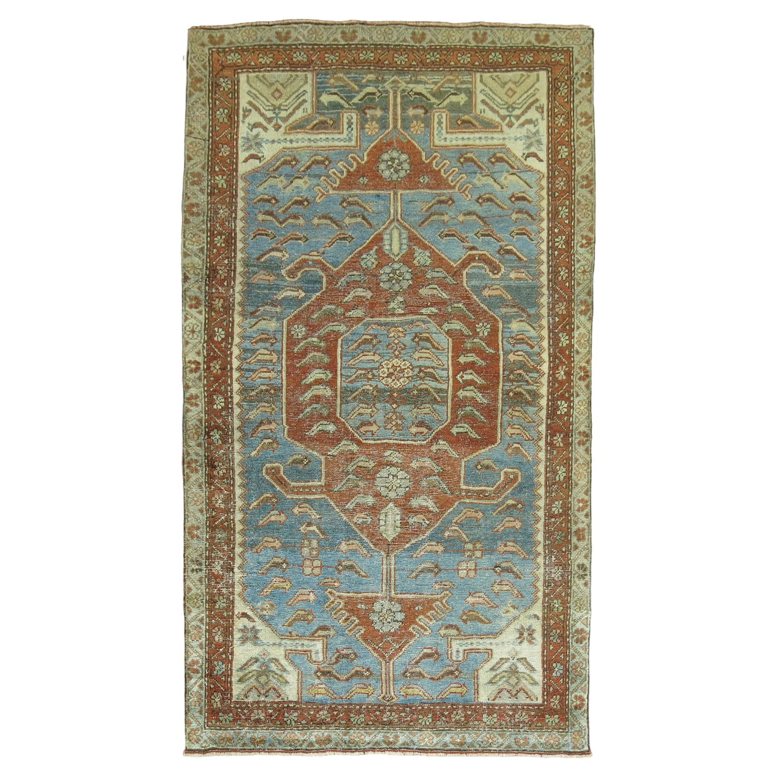Rustic Persian Malayer Hand-Knotted Wool Accent Rug 50 x 78 in: Rustic Persian Malayer Hand-Knotted Wool Accent Rug 50 x 78 in Enhance your space with this exquisite Zabihi Collection Accent Persian Malayer Rug, characterized by its rustic charm and intricate craf