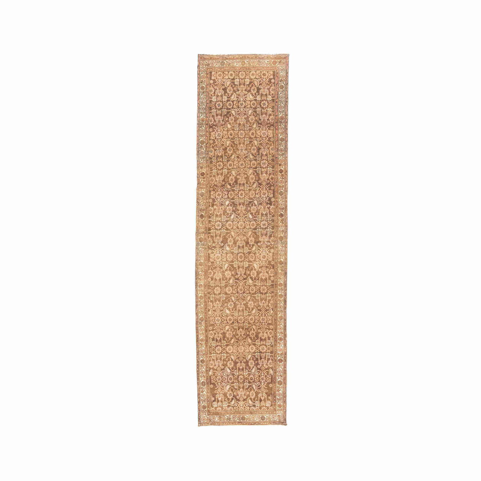 Handmade Anadol Wool Carpet 39.4 x 158.3 Inches: Handmade Anadol Wool Carpet 39.4 x 158.3 Inches This Authentic Handmade Anadol Carpet showcases exquisite craftsmanship, featuring a wool on wool construction that ensures durability and comfort. The