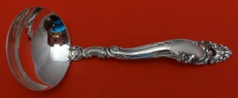 Gorham Decor Sterling Silver Gravy Ladle 6.5 Inch Heirloom: Gorham Decor Sterling Silver Gravy Ladle 6.5 Inch Heirloom This exquisite gravy ladle from Gorham's Decor pattern is a beautiful addition to any silverware collection. Crafted from high-quality sterli