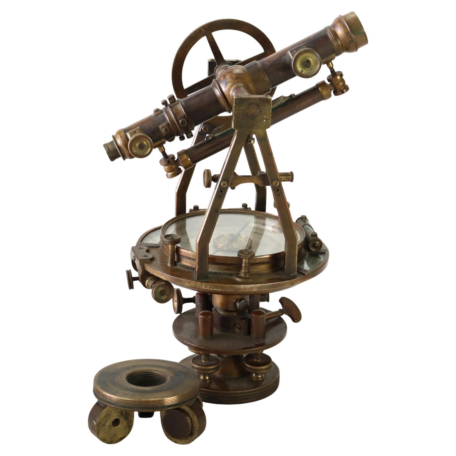 Antique W. & L. E. Gurley Brass Surveyor's Transit c1890 (1 of 13)