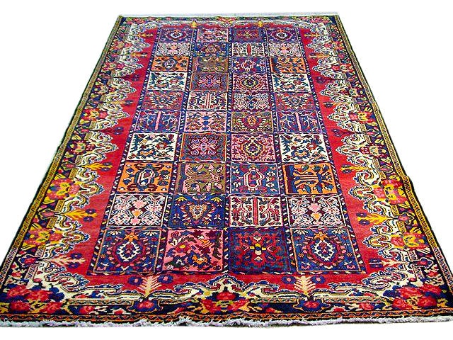 5.5 x 10.5 Multi Color Handwoven Persian Bakhtiar Area Rug: 5.5 x 10.5 Multi Color Handwoven Persian Bakhtiar Area Rug Free continental US Shipping Enhance your living space with this exquisite 5.5 x 10.5 Multi Color Persian Bakhtiar Runner Rug, a stunning tes