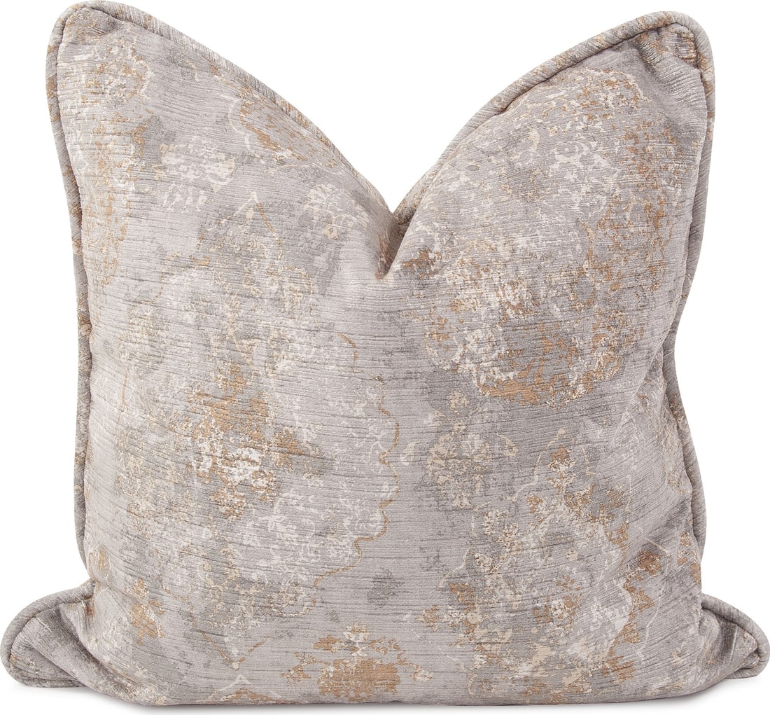 Howard Elliott Baroque Square Pillow 24x24 with Hidden Zipper: Howard Elliott Baroque Square Pillow 24x24 with Hidden Zipper Add a touch of elegance to your home decor with this Traditional Baroque Square Pillow. Crafted in a luxurious Baroque style, this pillow