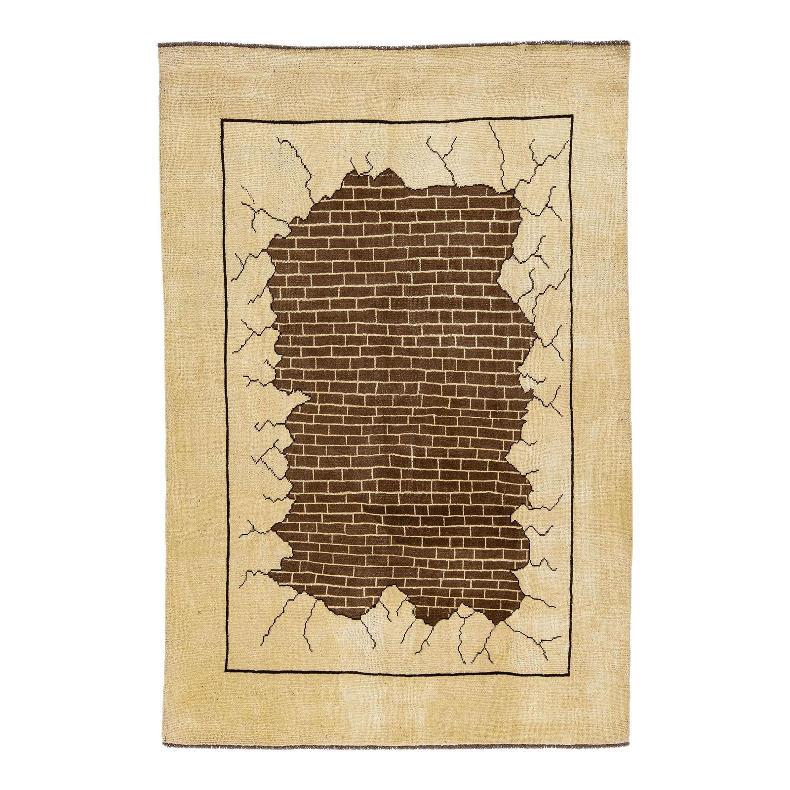 Beige Handmade Wool Rug Modern Art Deco Design 6'8" x 10': Beige Handmade Wool Rug Modern Art Deco Design 6'8" x 10' Enhance your living space with this stunning Beige Modern Art Deco Style handmade wool rug. Part of the Northwest collection, it showcases a b