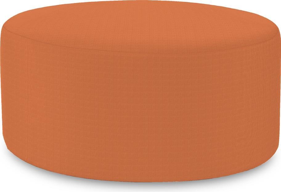 Howard Elliott Round Orange Patio Ottoman 36-In Transitional Design: Howard Elliott Round Orange Patio Ottoman 36-In Transitional Design Enhance your outdoor space with this Durable Round Ottoman, featuring a vibrant orange finish that adds a pop of color to any patio