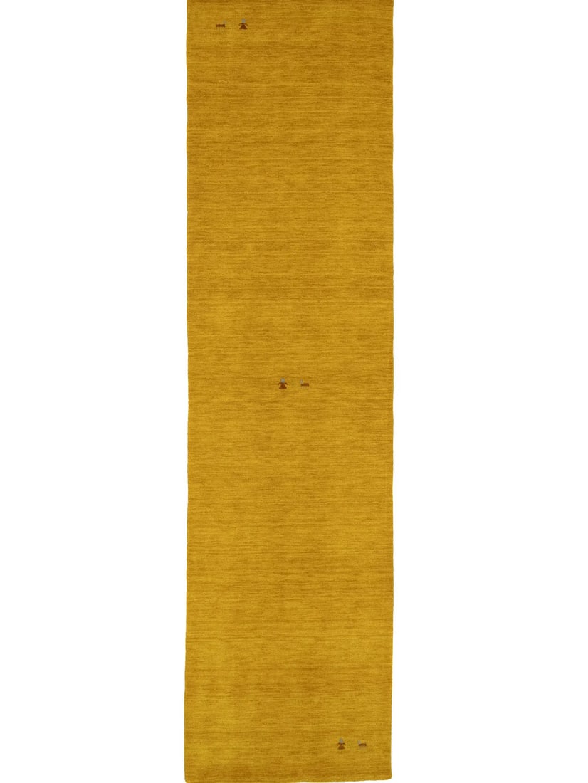 Marigold Tribal Gabbeh Hand-Knotted Runner Rug 2'6 x 10'0 Modern Pictorial Design: Marigold Tribal Gabbeh Hand-Knotted Runner Rug 2'6 x 10'0 Modern Pictorial Design This stunning Marigold Tribal Gabbeh Runner Rug is a perfect addition to modern kitchen decor. Measuring 2'7" x 10'0"