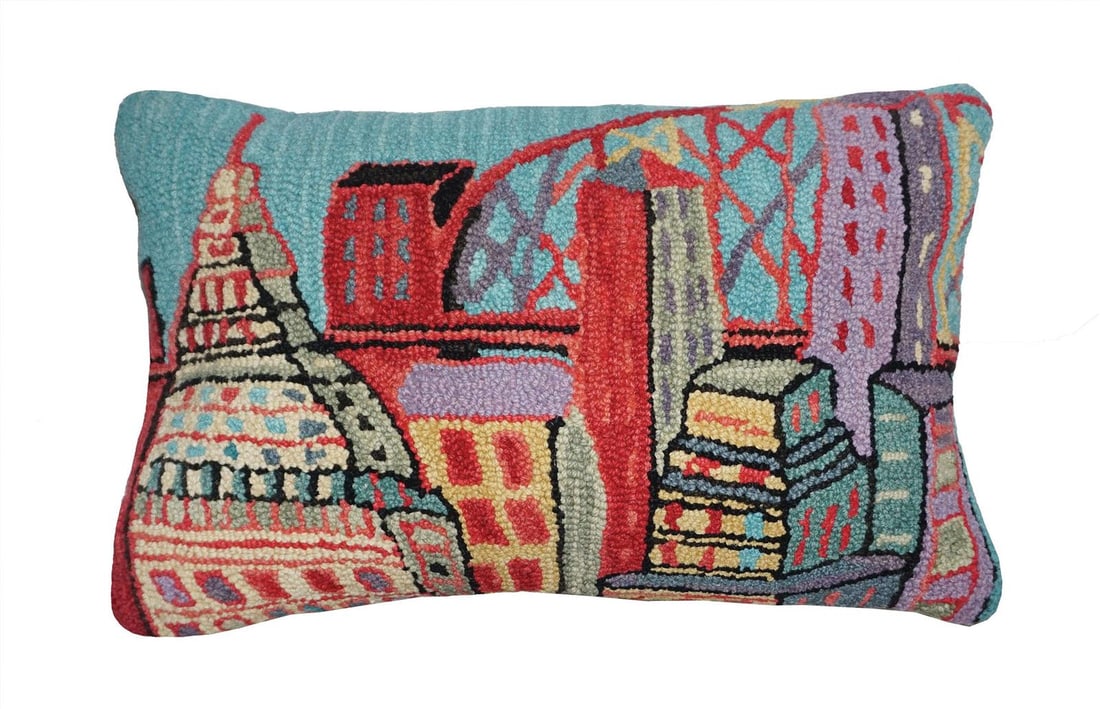 Bloomer City Floral Wool Pillow 18x28 Arts and Crafts Style: Bloomer City Floral Wool Pillow 18x28 Arts and Crafts Style Enhance your living space with this stylish floral wool pillow, perfect for adding a cozy touch to your decor. Featuring a beautiful arts an