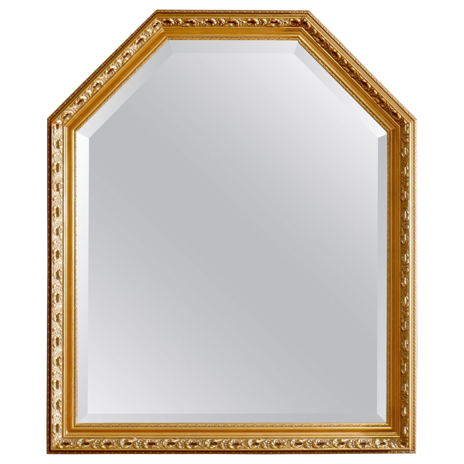 Vintage 20th Century Giltwood Continental Wall Mirror with Beveled Glass: Vintage 20th Century Giltwood Continental Wall Mirror with Beveled Glass This exquisite vintage large Continental style wall mirror features a stunning giltwood frame adorned with intricate foliate ca