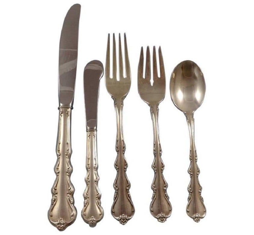 Angelique Sterling Silver Flatware Set for 12 by International Silver 62 Pieces (1 of 8)