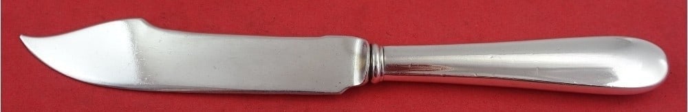 Gorham Dolly Madison Sterling Silver Fish Knife 9 Inch Hollow Handle: Gorham Dolly Madison Sterling Silver Fish Knife 9 Inch Hollow Handle This exquisite fish knife is part of the Dolly Madison pattern by Gorham, crafted from high-quality sterling silver. The knife feat