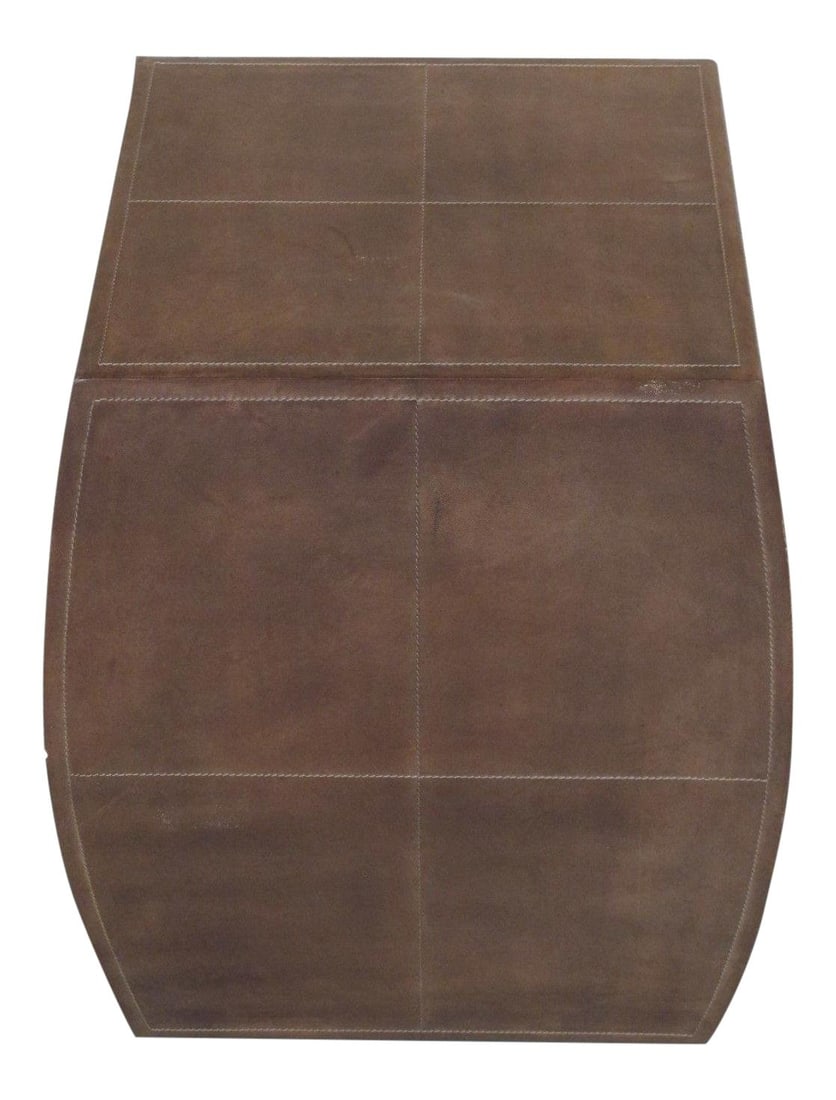 Wildwood Leather Accent Table Stylish Brown Stand 19x19x22.5: Wildwood Leather Accent Table Stylish Brown Stand 19x19x22.5 This Traditional Wildwood Leather Accent Table or Stand showcases high-quality craftsmanship with its nicely stitched leather and clean ori