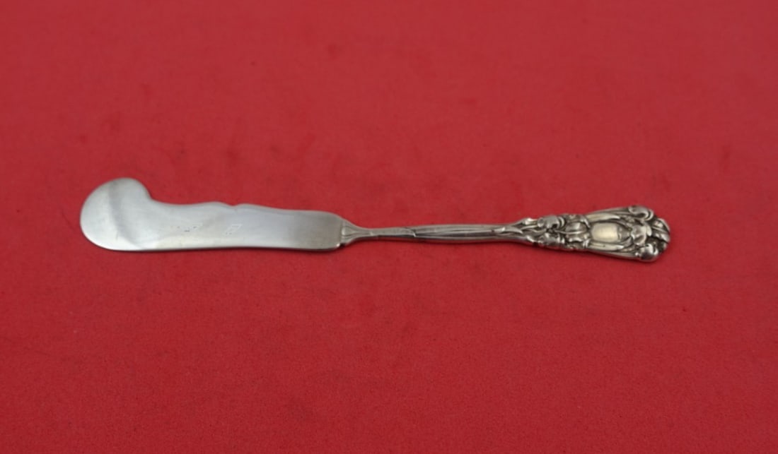Durgin Gorham Iris Sterling Silver Pate Spreader 5.25 Vintage Flatware: Durgin Gorham Iris Sterling Silver Pate Spreader 5.25 Vintage Flatware This vintage 5 1/4" pate spreader features the elegant Iris pattern by Durgin-Gorham, crafted from high-quality sterling silver.