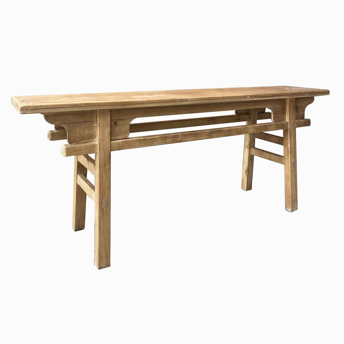 Farmhouse Style Console Table in Elm Wood: Farmhouse Style Console Table in Elm Wood This exquisite antique style Chinese Elm table combines timeless design with modern craftsmanship. Perfect for adding a touch of elegance to your home, this c