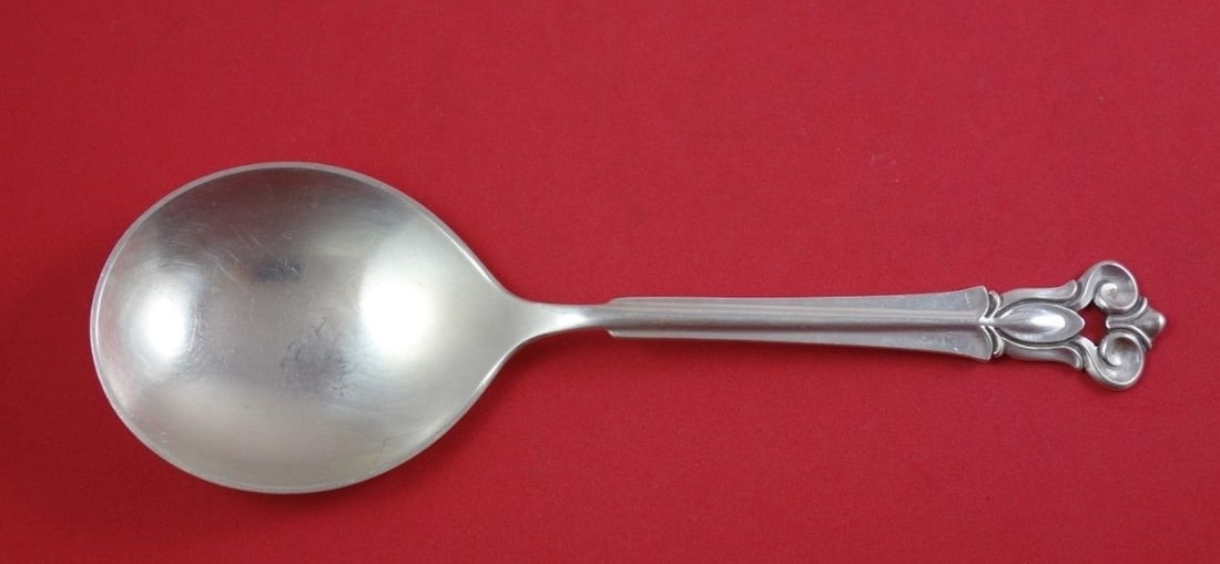 Cohr Monica Sterling Silver 9 Inch Berry Spoon Round Bowl: Cohr Monica Sterling Silver 9 Inch Berry Spoon Round Bowl This beautiful Monica by Cohr Sterling Silver Berry Spoon features a round bowl and measures 9 inches in length. Crafted from high-quality ste