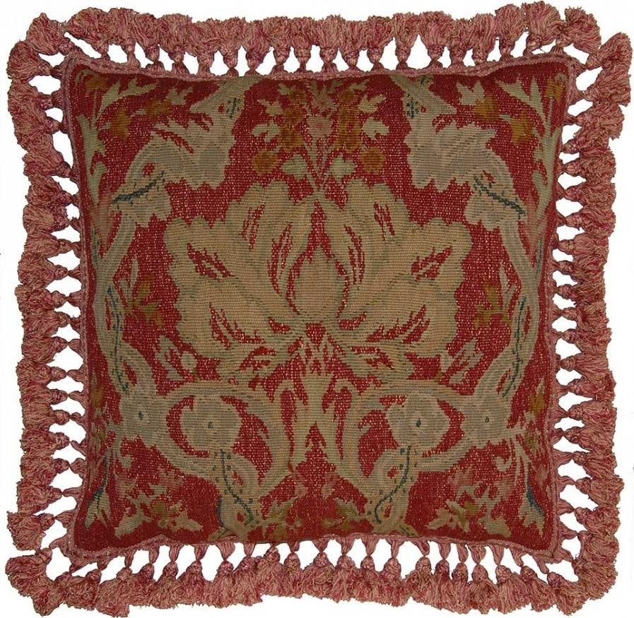 Provence Home Aubusson Style Velvet Throw Pillow 20x20 Handmade: Provence Home Aubusson Style Velvet Throw Pillow 20x20 Handmade Enhance your living space with this exquisite throw pillow, featuring a stunning Aubusson style design. Crafted from luxurious velvet wi