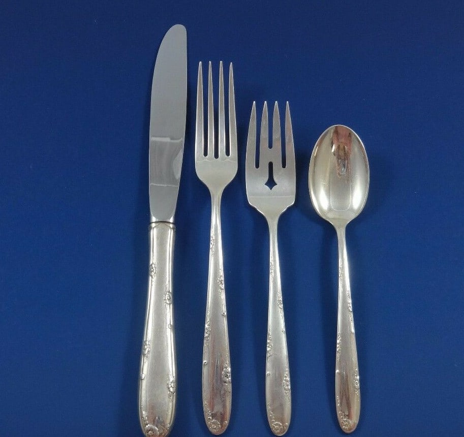 Towle Madeira Sterling Silver Flatware Set for 8 - 38 Pieces with Storage Chest: Towle Madeira Sterling Silver Flatware Set for 8 - 38 Pieces with Storage Chest Enhance your dining experience with the Madeira by Towle Sterling Silver Flatware Service for 8. This exquisite set feat