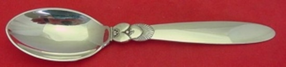 Georg Jensen Cactus Sterling Silver Child's Spoon GI/GJ Mark: Georg Jensen Cactus Sterling Silver Child's Spoon GI/GJ Mark This exquisite Cactus pattern teaspoon by Georg Jensen is a beautiful example of early 20th-century design. Crafted from sterling silver, t