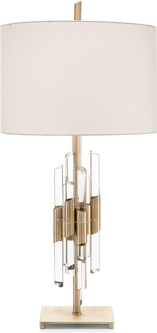 John-Richard Hollywood Regency Table Lamp with Crystal Design: John-Richard Hollywood Regency Table Lamp with Crystal Design Elevate your home decor with this exquisite Luxury Table Lamp, featuring an artistic crystal design that embodies the elegance of Hollywoo