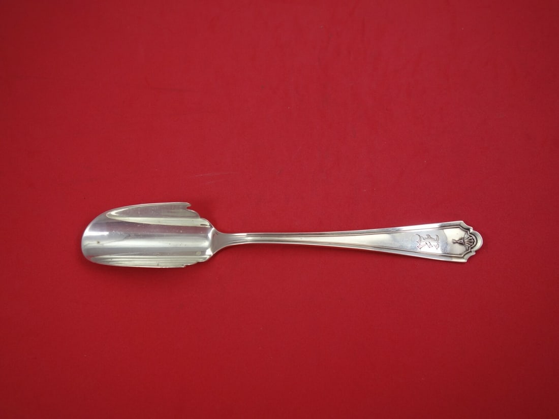 Watson Martha Washington Sterling Silver Cheese Scoop 8 3/4 inches Monogrammed: Watson Martha Washington Sterling Silver Cheese Scoop 8 3/4 inches Monogrammed This exquisite cheese scoop features the Martha Washington pattern by Watson, crafted from high-quality sterling silver.