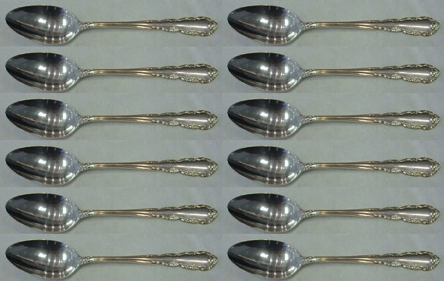 Wallace Shenandoah Sterling Silver Place Soup Spoon Set of 12 7 Inch: Wallace Shenandoah Sterling Silver Place Soup Spoon Set of 12 7 Inch Enhance your dining experience with this exquisite set of 12 place soup spoons from the Shenandoah pattern by Wallace. Crafted from