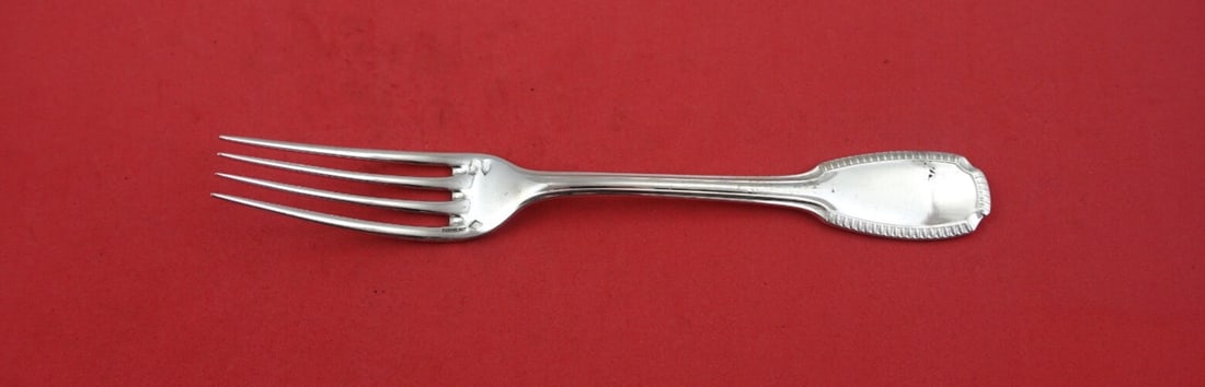 Christofle Godrons Sterling Silver Salad Fork by Cardeilhac 7 1/4": Christofle Godrons Sterling Silver Salad Fork by Cardeilhac 7 1/4" Elevate your dining experience with this exquisite Godrons salad fork from Christofle, crafted by Cardeilhac. This sterling silver fo