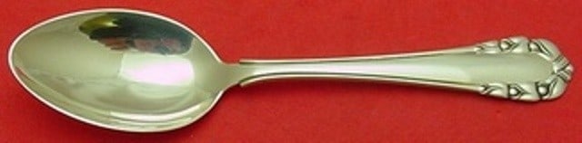 Georg Jensen Lily of the Valley Sterling Silver Dessert Spoon 6 3/4": Georg Jensen Lily of the Valley Sterling Silver Dessert Spoon 6 3/4" Presenting the exquisite Lily of the Valley dessert spoon crafted by Georg Jensen. This elegant piece is made of high-quality sterl