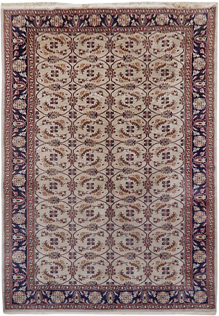 Handcrafted Turkish Rug 6'3 x 9'5 Multi-Color Bold Patterns: Handcrafted Turkish Rug 6'3 x 9'5 Multi-Color Bold Patterns Free continental US Shipping Transform your living space with this exquisite pre-owned Turkish rug, measuring 6' 3" x 9' 5". Crafted with 10