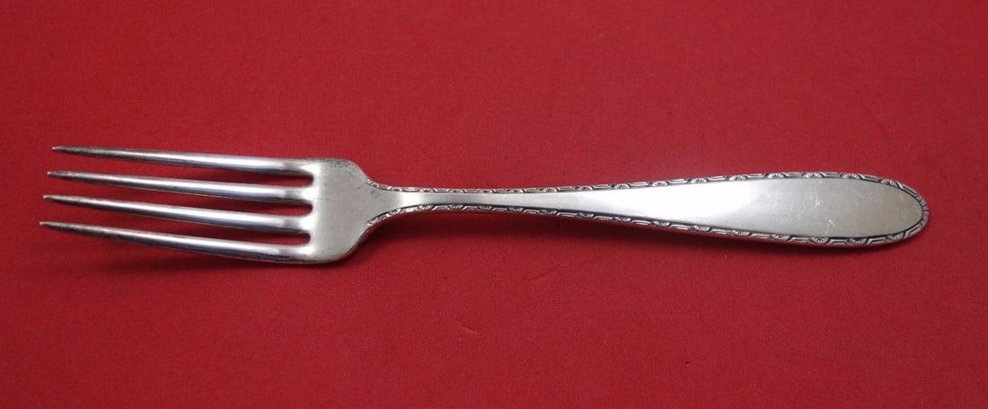 Manchester Sterling Silver 7 Inch Regular Fork Antique Flatware: Manchester Sterling Silver 7 Inch Regular Fork Antique Flatware This exquisite 7" regular fork, crafted from sterling silver, showcases the elegant Manchester pattern by Manchester. Dating back to the