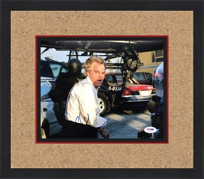 Phillip Seymour Hoffman Signed Mission Impossible Photo PSA/DNA Framed 14 x 16: Phillip Seymour Hoffman Signed Mission Impossible Photo PSA/DNA Framed 14 x 16 This stunning 8" x 10" color photograph features the iconic Phillip Seymour Hoffman from the movie Mission Impossible, be