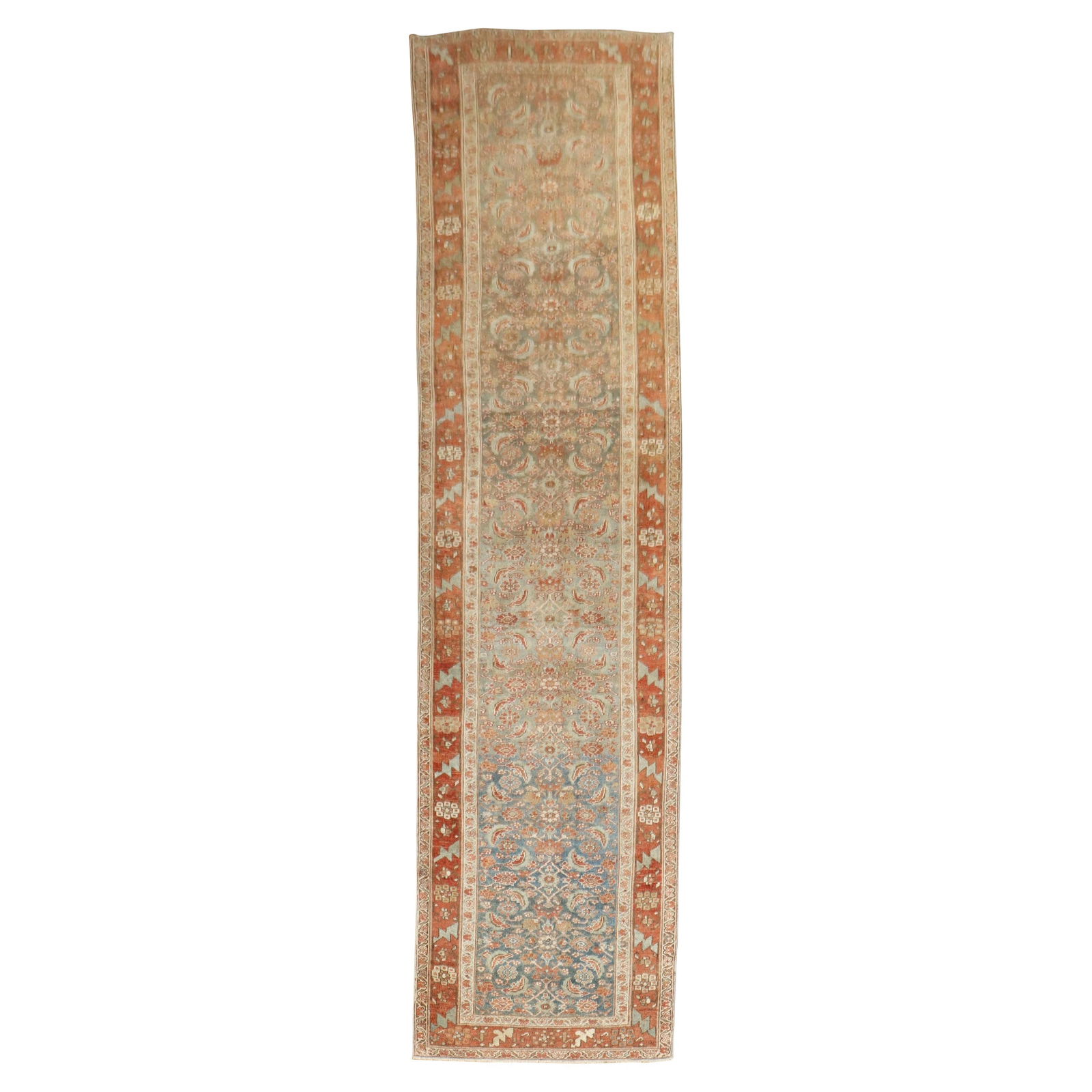 Vintage Hand-Knotted Persian Bidjar Runner 39 x 156 Wool Malayer: Vintage Hand-Knotted Persian Bidjar Runner 39 x 156 Wool Malayer Discover the exquisite charm of this Antique Persian Bidjar Runner, a stunning piece that reflects the rich heritage of Persian craftsm