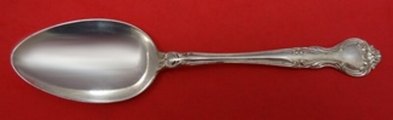 Manchester Amaryllis Sterling Silver 8 Inch Serving Spoon: Manchester Amaryllis Sterling Silver 8 Inch Serving Spoon This exquisite serving spoon features the elegant Amaryllis pattern by Manchester and is crafted from high-quality sterling silver. Measuring