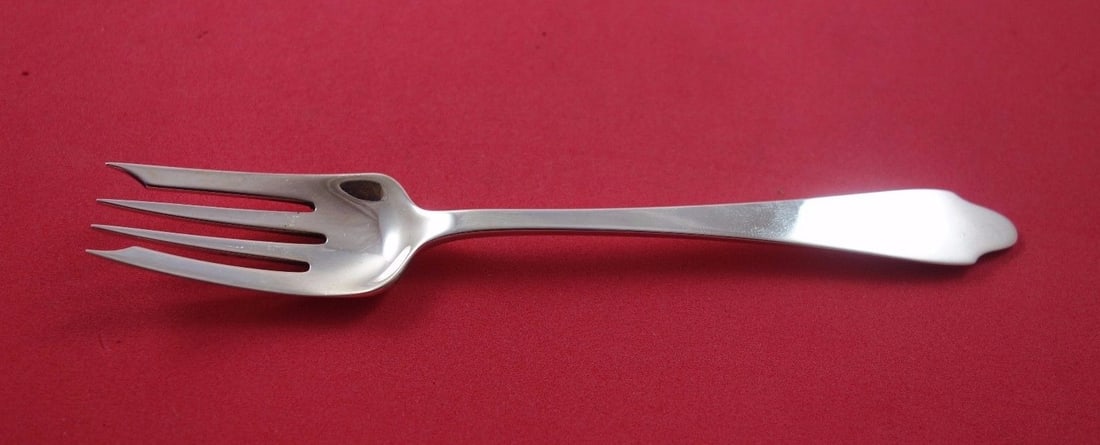Tiffany & Co Clinton Sterling Silver Salad Fork 4-Tine 6.75in: Tiffany & Co Clinton Sterling Silver Salad Fork 4-Tine 6.75in Introducing the exquisite Clinton salad fork from Tiffany & Co., a stunning piece of flatware that combines elegance with functionality. C