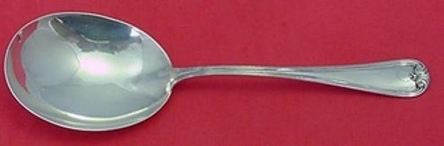 Durgin New Standish Sterling Silver Berry Spoon 8 3/4 inch: Durgin New Standish Sterling Silver Berry Spoon 8 3/4 inch This stunning berry spoon from the New Standish pattern by Durgin is crafted from high-quality sterling silver. Measuring 8 3/4 inches, it sh