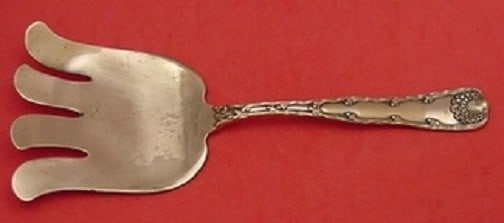 Tiffany & Co. Wave Edge Rare Copper Asparagus Fork 9 3/4" One of a Kind: Tiffany & Co. Wave Edge Rare Copper Asparagus Fork 9 3/4" One of a Kind Discover a unique culinary piece with this rare copper sample asparagus fork from Tiffany & Co., designed in the elegant Wave Ed