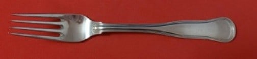 Cohr Old Danish Sterling Silver Dinner Fork 7.5 inches: Cohr Old Danish Sterling Silver Dinner Fork 7.5 inches This exquisite dinner fork features the classic Old Danish pattern by Cohr, crafted from high-quality sterling silver. Measuring 7 1/2 inches, th