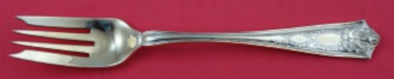 Tiffany & Co Winthrop Vermeil Sterling Silver Salad Fork 6 7/8": Tiffany & Co Winthrop Vermeil Sterling Silver Salad Fork 6 7/8" This exquisite salad fork is crafted from sterling silver and features the elegant Winthrop Vermeil pattern by Tiffany & Co. Measuring 6