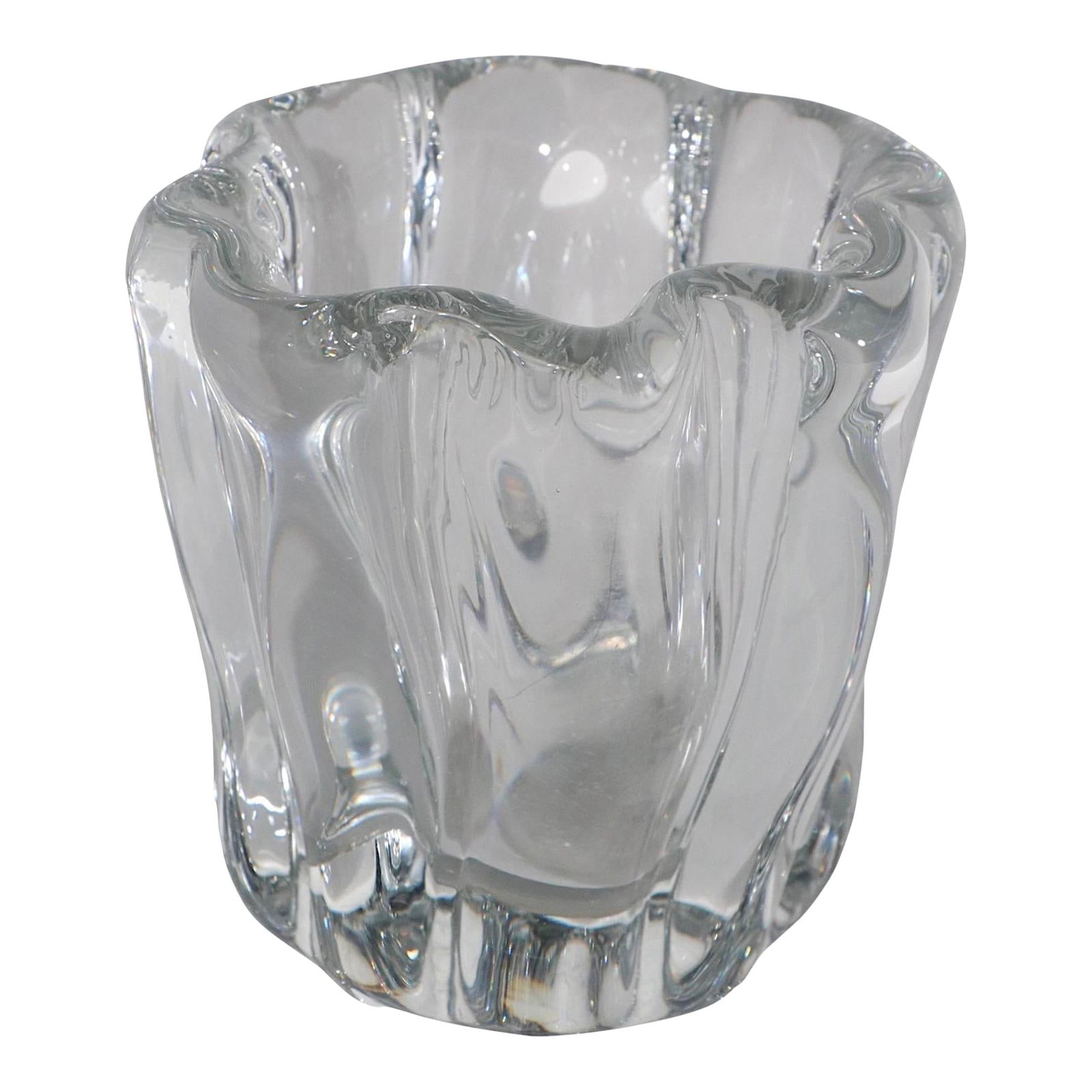 Tapio Wirkkala Tree Stump Art Glass Vase Italia Mid Century Modern: Tapio Wirkkala Tree Stump Art Glass Vase Italia Mid Century Modern Discover the striking beauty of this Tapio Wirkkala "Tree Stump" art glass vase, crafted by Italia. Renowned for its vibrant and radi