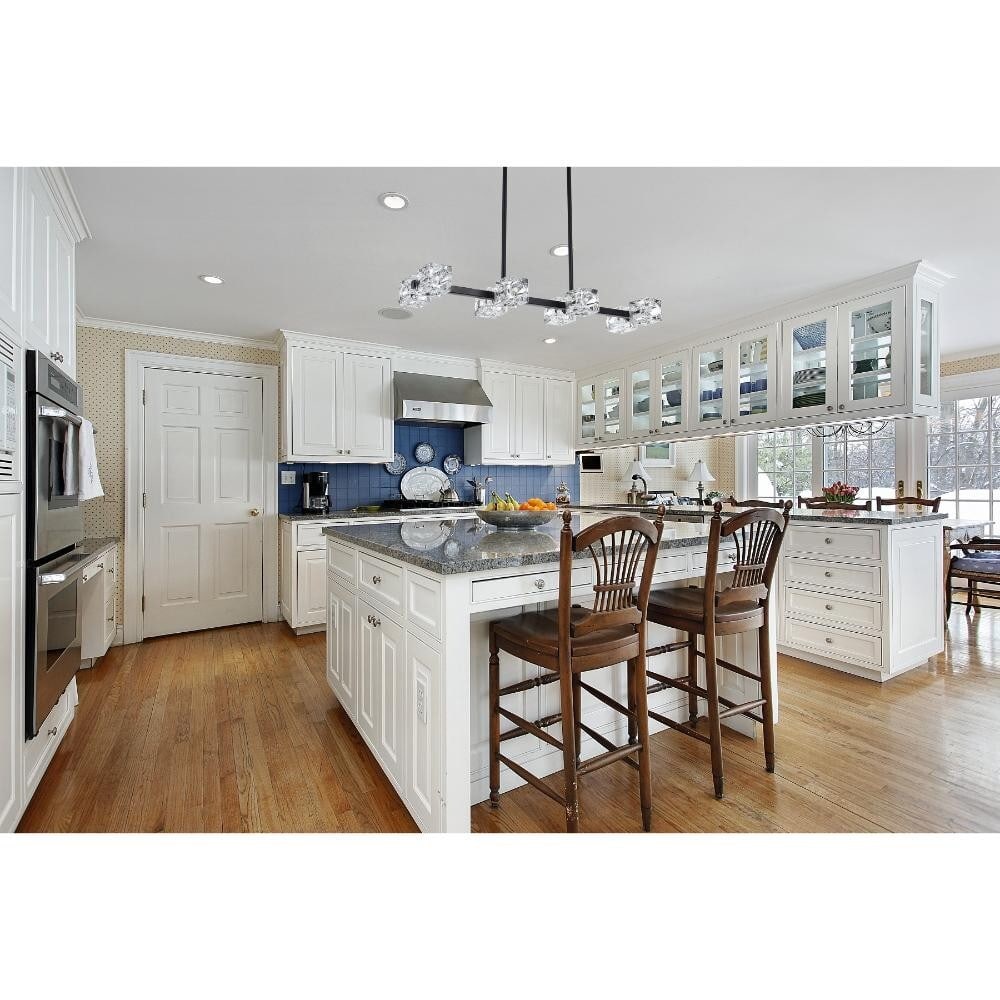 Lyra 30 inch Black Pendant Chandelier 8 Light with Glass Shades: Lyra 30 inch Black Pendant Chandelier 8 Light with Glass Shades Enhance your home with the Lyra 30-inch Black Chandelier, an exquisite blend of modern style and practical design. Featuring eight light