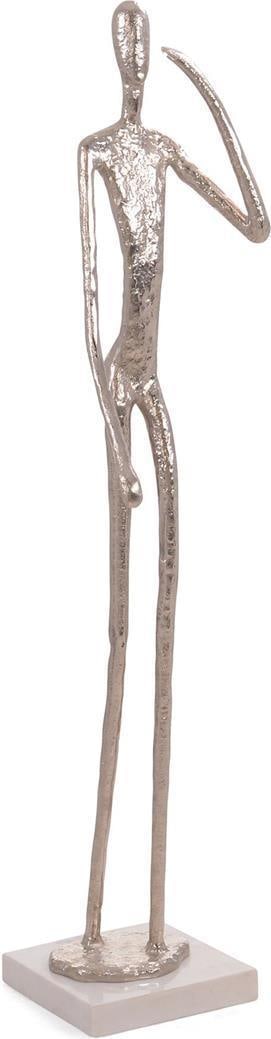 John-Richard Elegant Invisible Man Contemporary Sculpture 62in Nickel White: John-Richard Elegant Invisible Man Contemporary Sculpture 62in Nickel White Introduce a touch of modern elegance to your space with this sophisticated Invisible Man Statue. Crafted with a striking nic